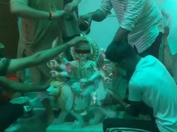 बुगरासी पुलिस चौकी में स्थापित हुईं देवी-देवताओं की प्रतिमाएं:शिव और राम परिवार सहित कई मूर्तियों की प्राण-प्रतिष्ठा...TV News कल तक